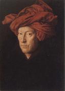 Jan Van Eyck Man in aRed Turban china oil painting artist